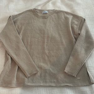 Mayoral girls camel sparkle colored sweater size 12. Like new